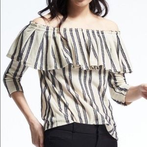Banana Republic off-the-shoulder knit top